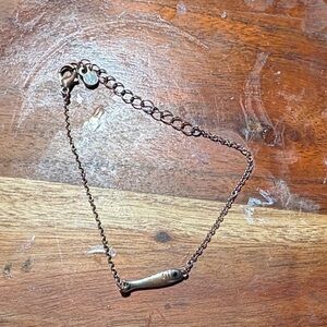 Silver Fish Charm Bracelet